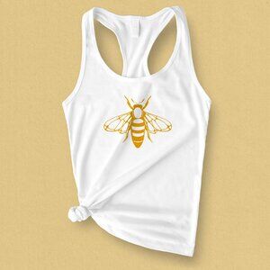 Honey Bee Graphic Tank Top for Women – Nature Inspired Summer Tank